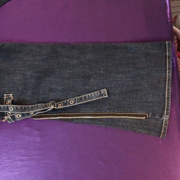 TRIPP NYC DENIUM BONDAGE PANTS SIZE 16 BLUE - Picture 4 of 16